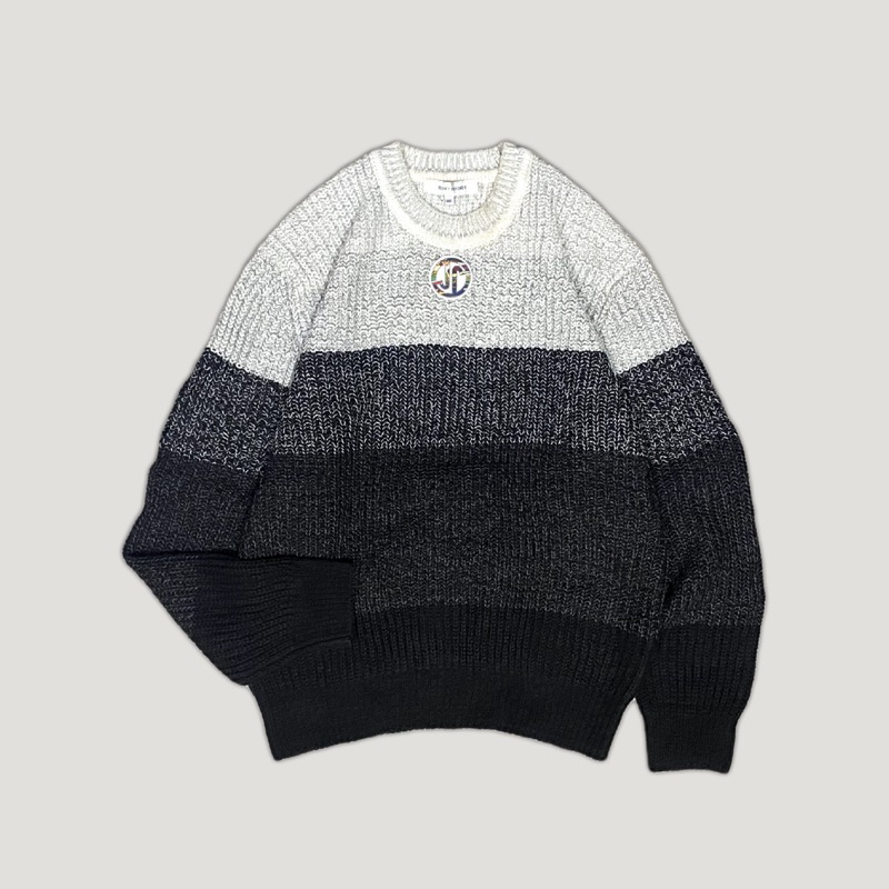 Eight Second Color Block Knit Sweater