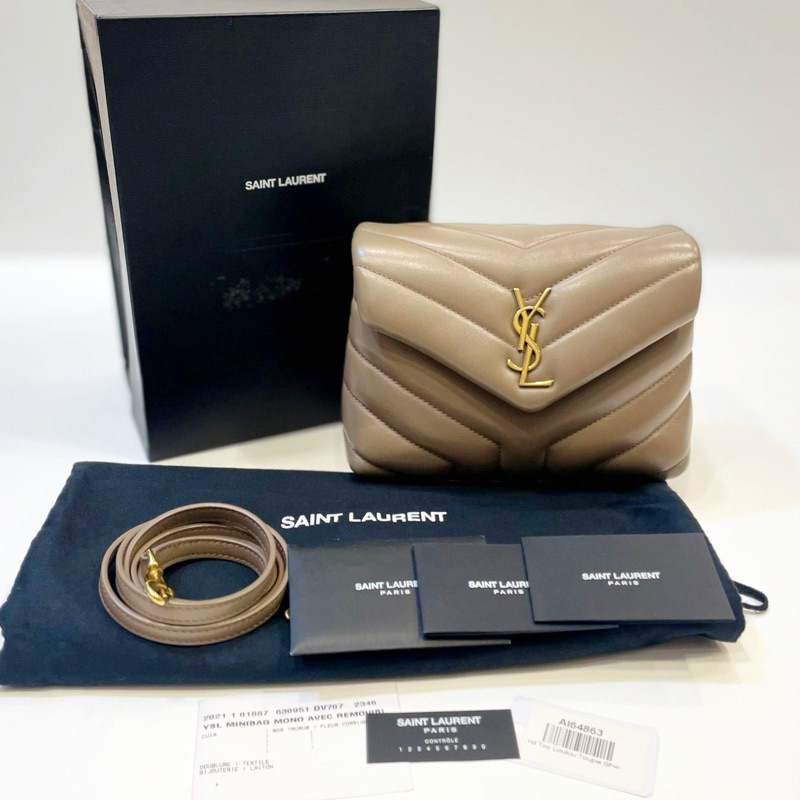 Excellent  Ysl Loulou Toy Taupe Ghw 2021