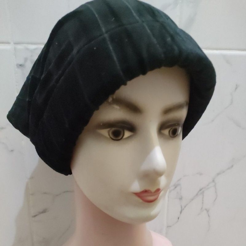 Ciput Nenek Krepus Bludru Kerudung Jilbab Hijab Nenek Penutup Rambut Wanita/ Nenek Nini