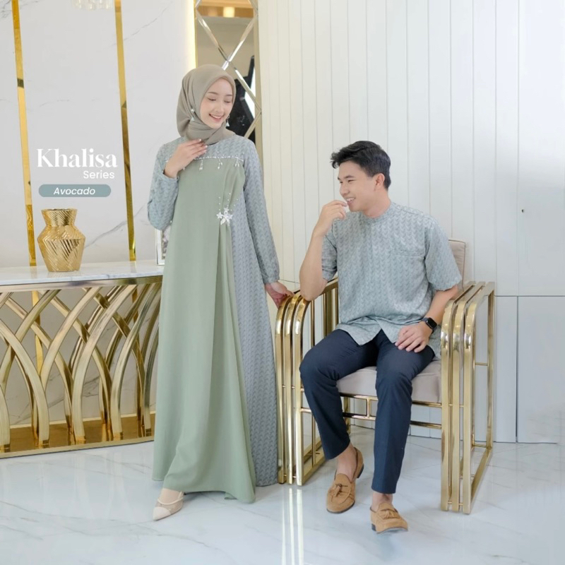 KHALISA COUPLE DRESS GAMIS KOKO PREMIUM (BESHECOLLECTION)