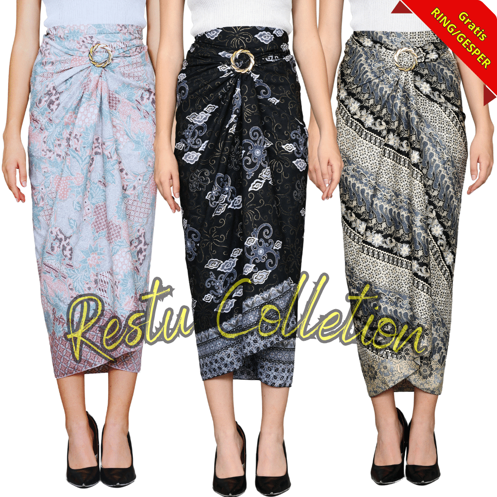 Lilit Songket Jumputan Rok Lilit Songket Jumputan Batik Modern Bawahan Kebaya Wisuda Wanita Jumputan
