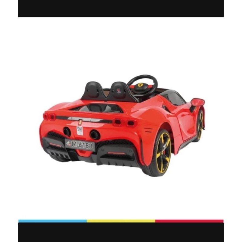 Mobil Aki PMB 6188 Mobil Aki Ferrari Varsa Mobilan Aki Anak Ferrari PMB M-6188