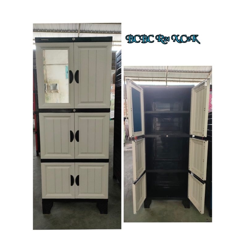 Lemari Pakaian 2 Pintu Plastik Napolly BCBC-R21 X C2K