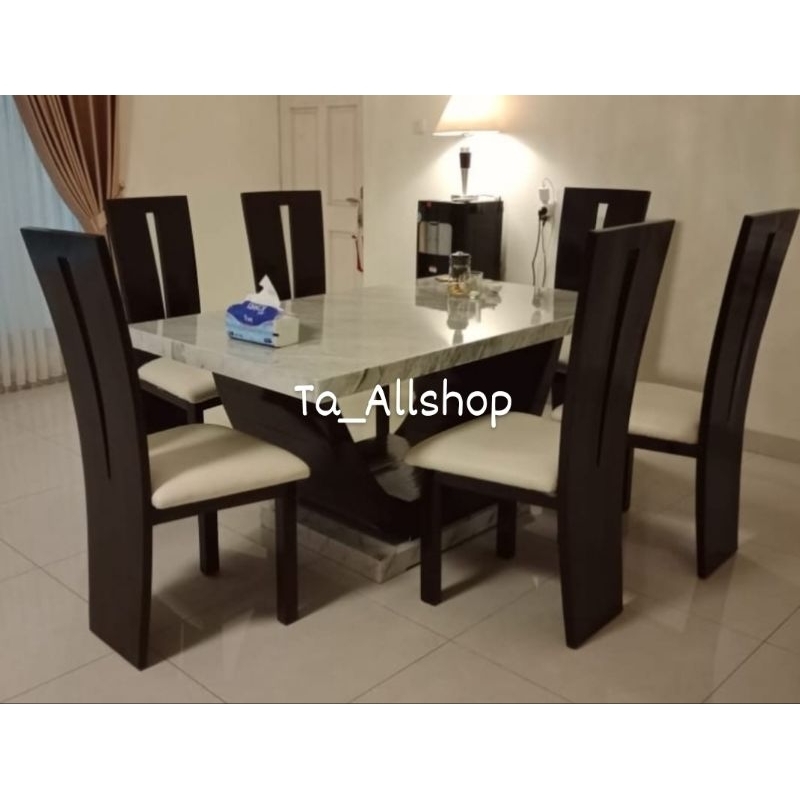 MEJA MAKAN MINIMALIS/MEJA MAKAN MAMER/MEJA MAKAN JATI/KURSI MAKAN/PROMO