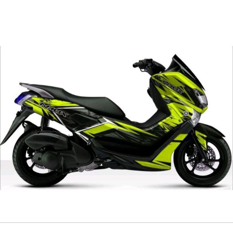 stiker decal nmax old 2019 full body grafis hijau
