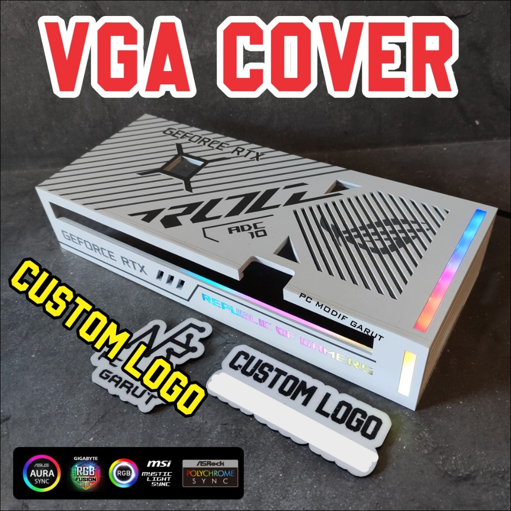 COVER VGA ASUS ROG STRIX RTX 3060 CUSTOM LOGO 3 PIN ARGB SYNC