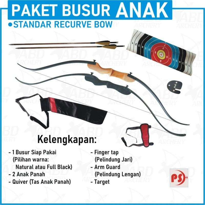 TERMURAH || PAKET LENGKAP BUSUR PANAH ANAK SD - SMP STANDAR