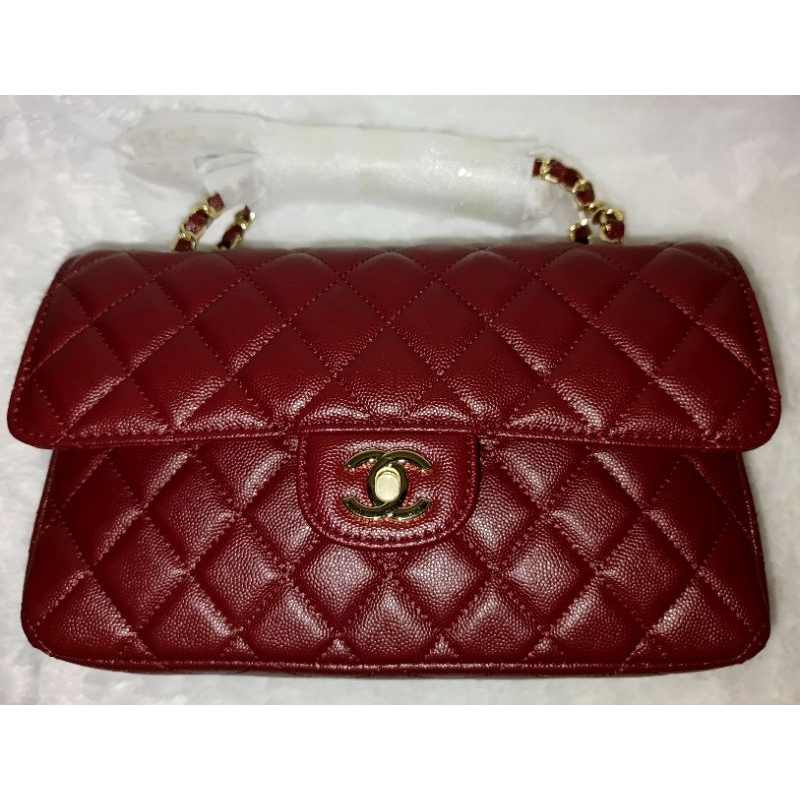 Chanel classic flap caviar