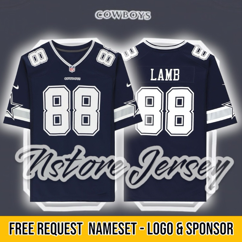 Kaos Jersey Cowboys NFL Baseball Sport Terbaru 2024 Free Namset