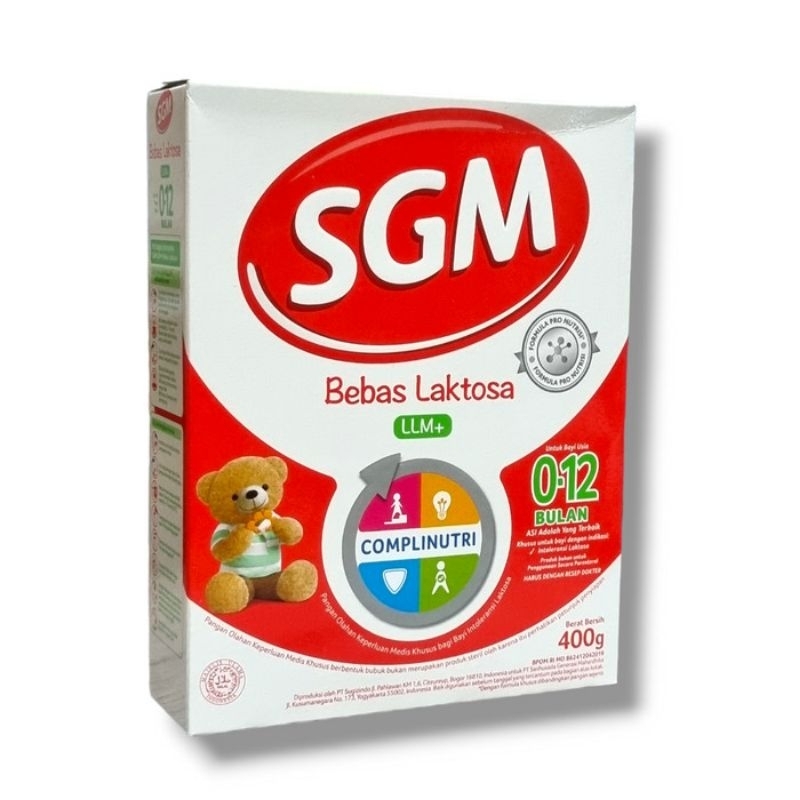 SGM Bebas Laktosa LLM+ 0-12 bulan 400g | SGM Bebas Laktosa 0-12 bulan 200g |  SGM Bebas Laktosa 0-12
