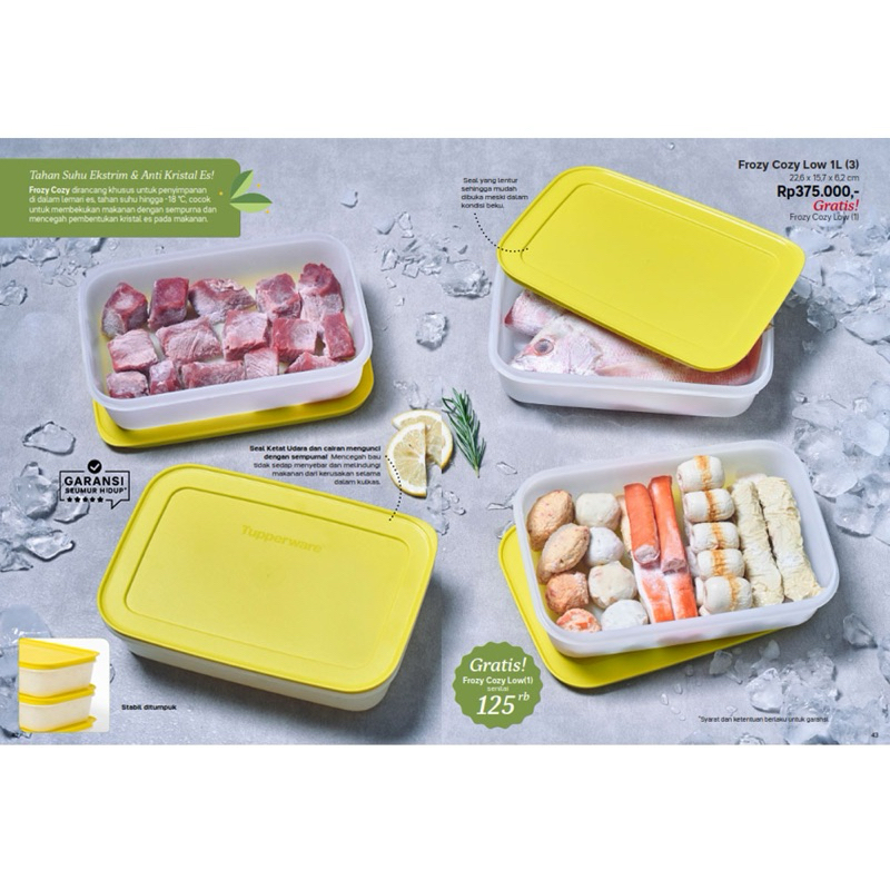 ORIGINAL  FROZY COZY LOW 1 L || FROZY COZY HIGH || Wadah freezer lentur (1)
