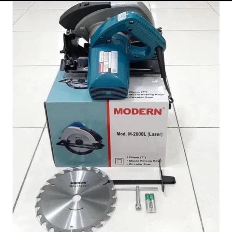 MODERN M2600L Circular Saw 7 Inch Gergaji Listrik Circle Potong Kayu Mesin M-2600 L M-2600L M2600 L
