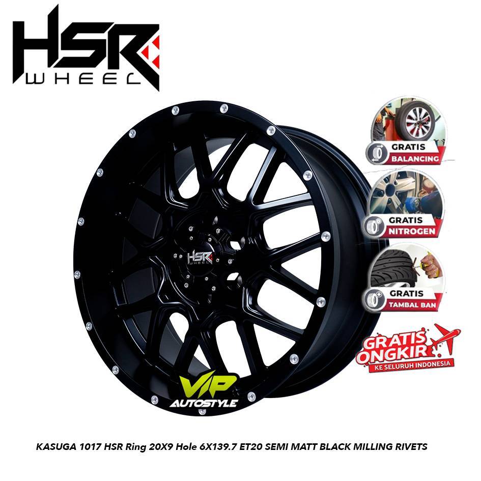 Velg Mobil Ring 20 6x139,7 Untuk Pajero Fortuner Hilux DC Juke Xtrail HSR KASUGA R20 - Toko Velg Ban