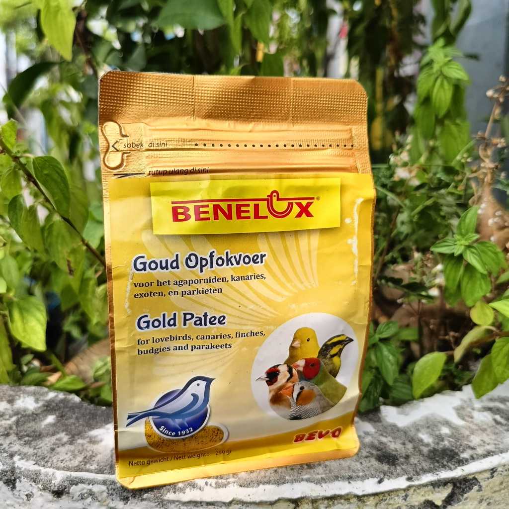 CEDE BENELUX EGG FOOD GOLD PATTE PENGGANTI BUAH DAN SAYURAN UNTUK BURUNG FINCH KENARI BLACKTHROAT RE