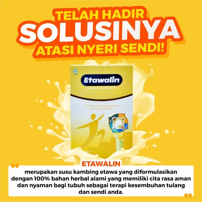 

Susu Kambing Etawa Bubuk ETAWALIN 200g atasi nyeri sendi dan rematik