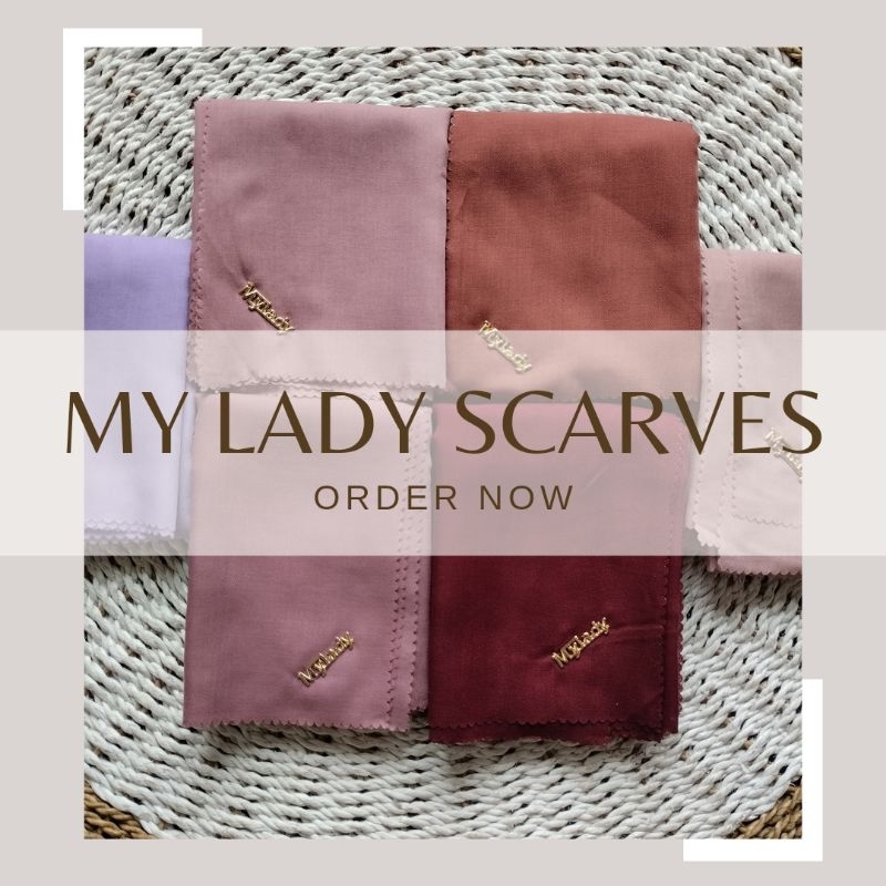 HIJAB POLOS LASERCUT MYLADY SEMI ORI PLAT MYLADY BEST SELLER