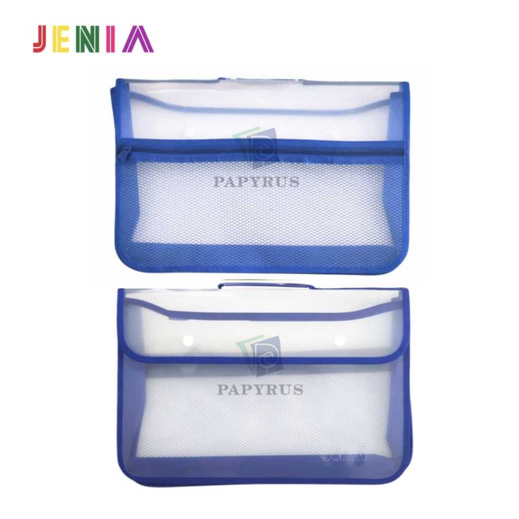 

BRIEF CASE JENIA/ TAS MAP KANCING 2 / FILE CASE KANCING JENIA BIRU