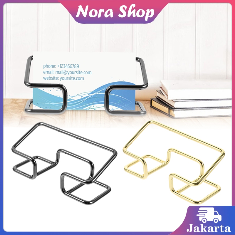 

Stand Kartu Nama Logam Tempat Kartu Nama Pemegang Kartu Nama Kantor Name Card Holder