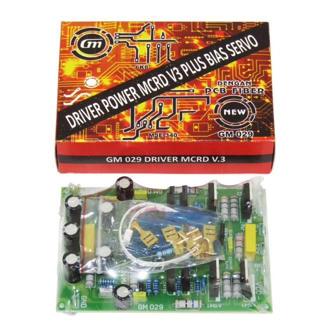 Kit rakitan driver power ampli MCRD V.3 bacor bias DCO SERVO PCB FIBER ASLI