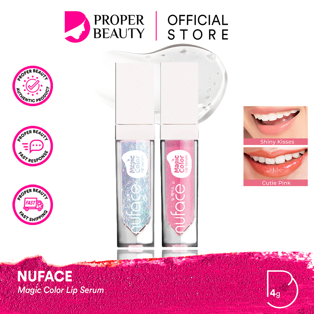 NUFACE Magic Color Lip Serum Indonesia / Serum Bibir 4g / Vitamin E & C Avocado Seed Aloe Vera Olive