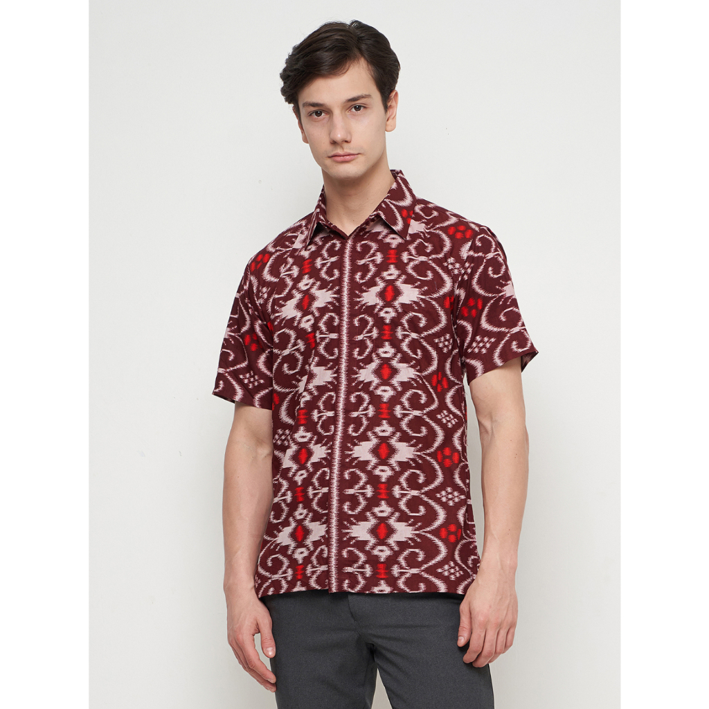 BATIK KRISNA WAHYU - BATIK KATUN LENGAN PENDEK