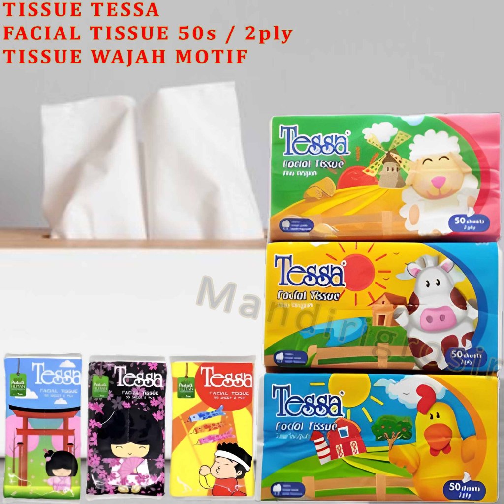 Facial Tissue Motif * Tissue Tessa * Tissue Serbaguna * 50sheet 2ply