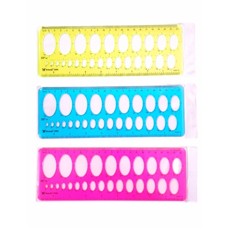 

Penggaris/Rol Elips Butterfly 2080