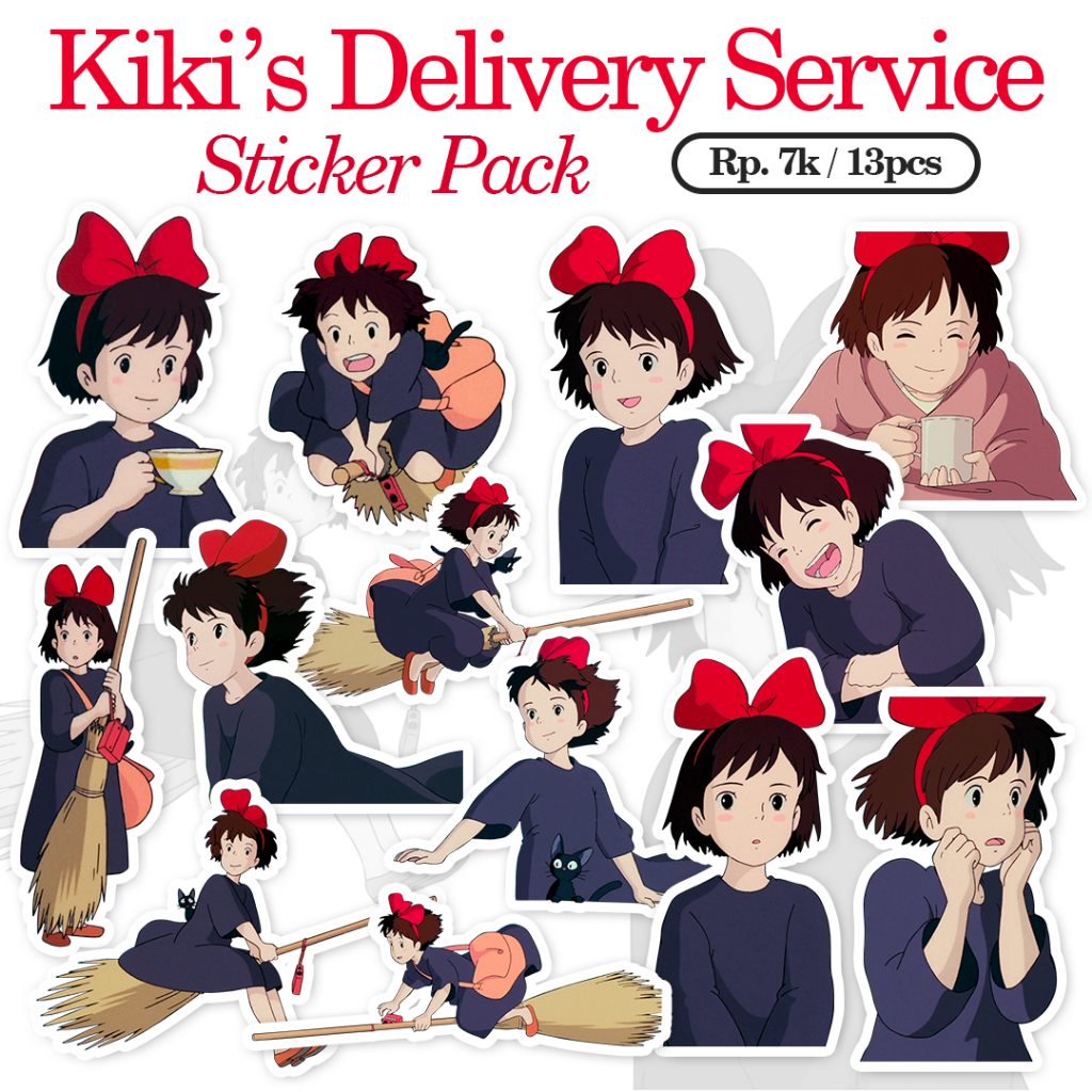 

STICKER GHIBLI STUDIO / STICKER GHIBLI / STIKER CUTE / STIKER KIKI'S DELIVERY SERVICE / STIKER TUMBLR / STIKER LUCU MURAH