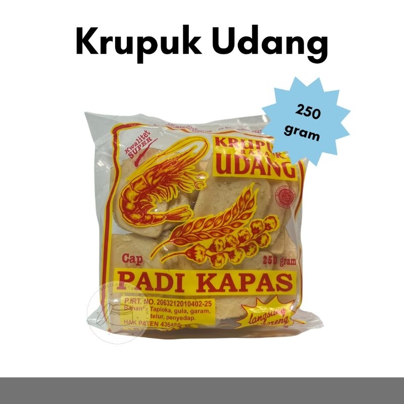 

Kerupuk Udang Padi Kapas 250gram