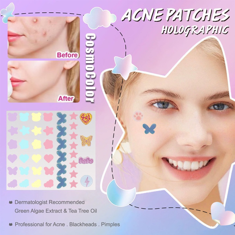 acne patch / stiker jerawat / acne patch bentuk bintang /stiker jerawat bentuk bintang / stiker jera