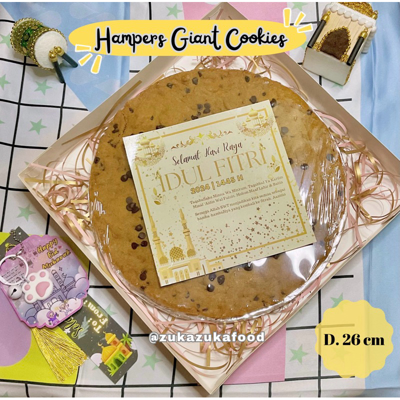 

[D. 26cm] Giant Cookies Giant Cookie Viral Bday Birthday Cake | Hampers Makanan Idul Fitri Lebaran