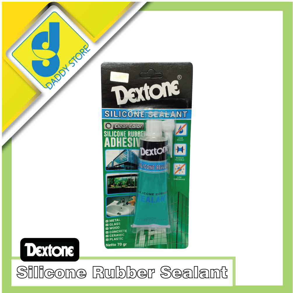 

Dextone Lem Silicone Sealant Rubber Adhesive 30Gram Termurah Berkualitas