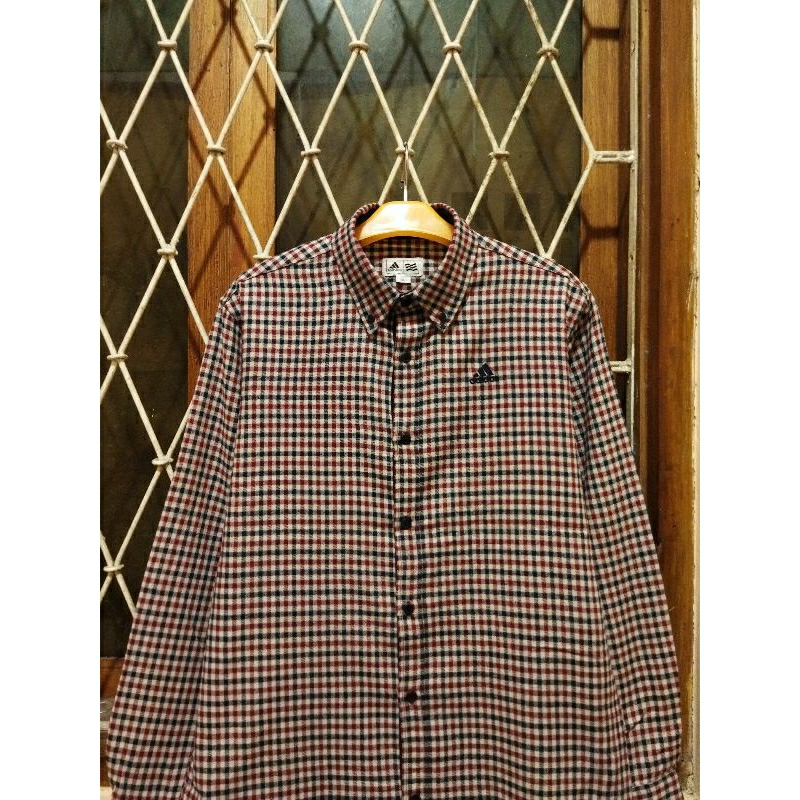 kemeja flannel Adidas M