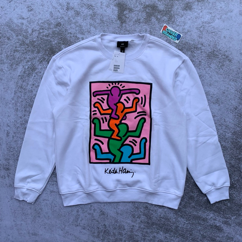 Crewneck H&M Motif Keith Haring Original Store
