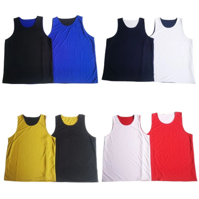 Jersey basket Atasan Polos revesible Bolek Balik