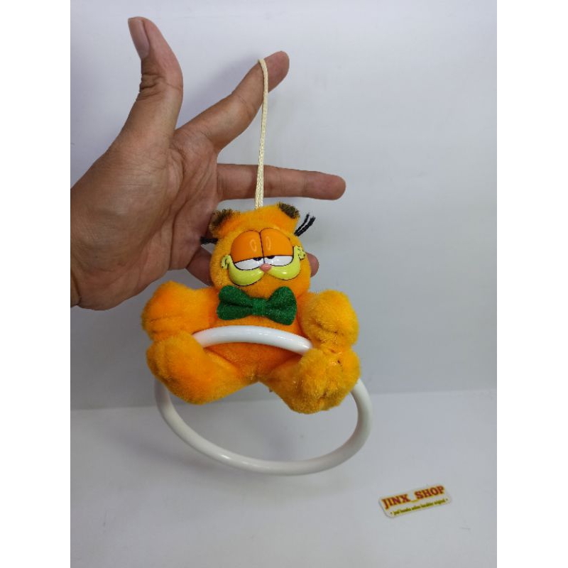 boneka Garfield vintage original paws towel hangging