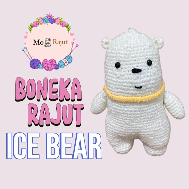 Boneka Rajut Ice Bear