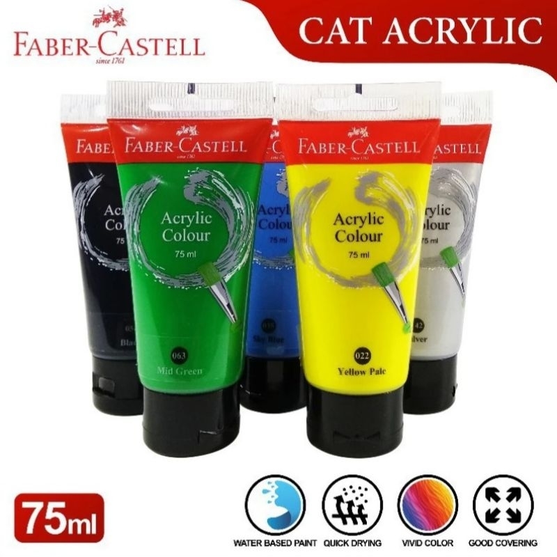 

Acrylic Colours 75ml Faber Castell / Cat Acrylic 75ml Faber Castell