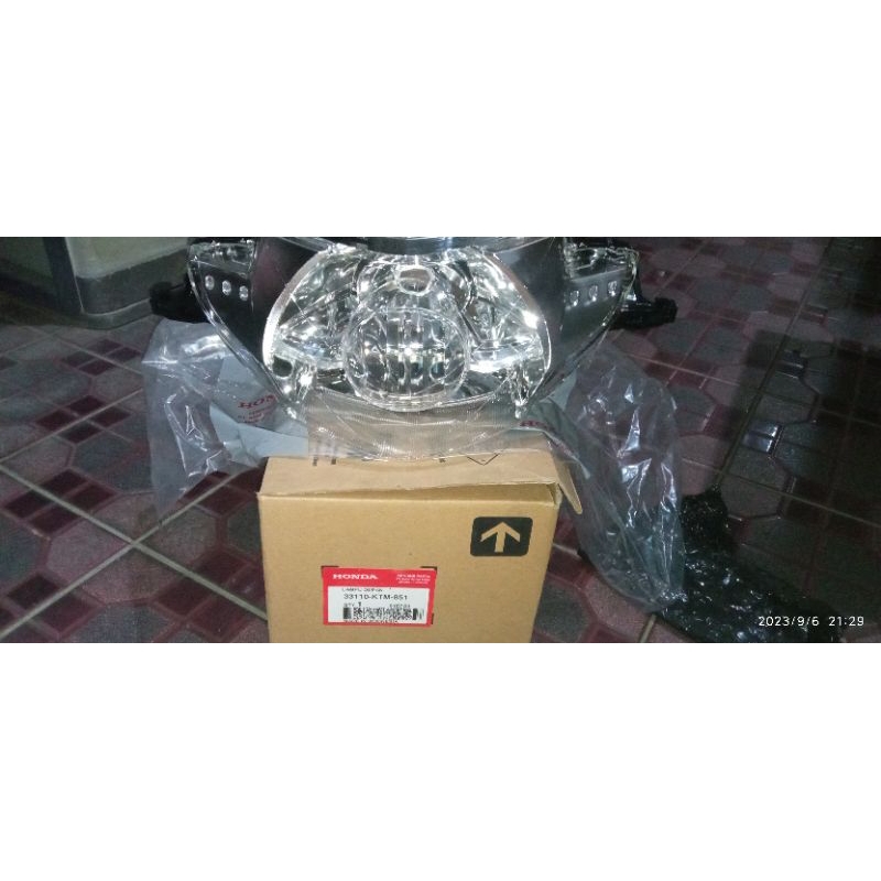 reflektor depan supra x 125 Lama bohlam 1 kode KTM original ahm