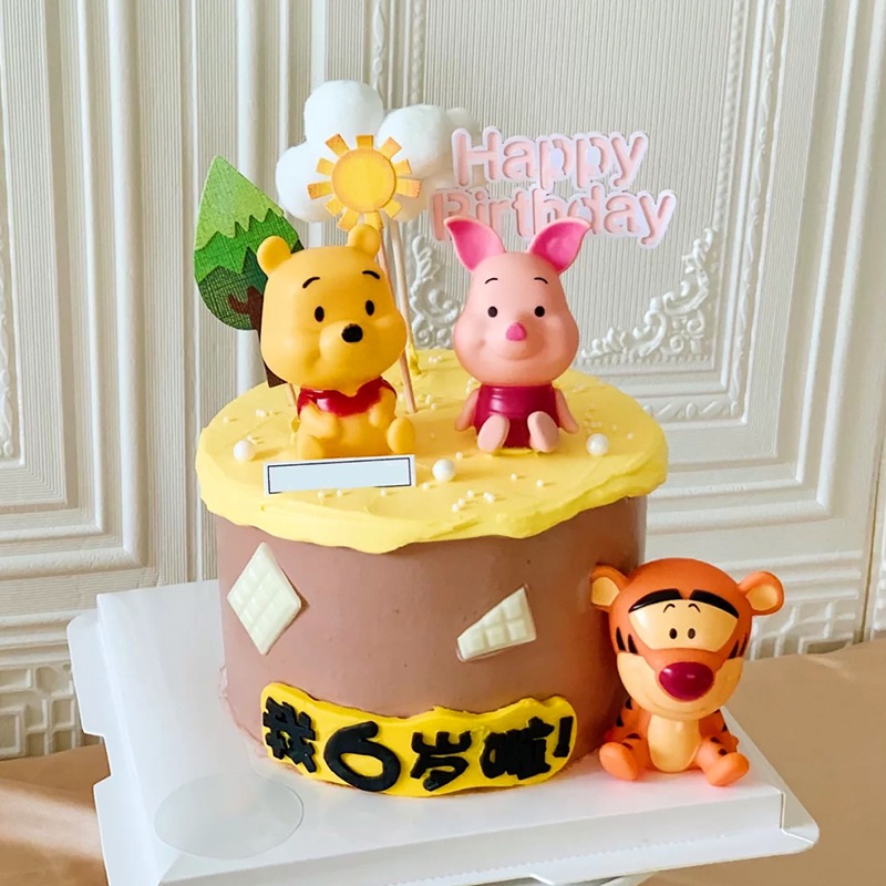 Topper Pooh Topper Piglet Topper Tiger Figure Pooh Figure Pooh New Figure Pooh Bahan Kue 10cm Kue Bi