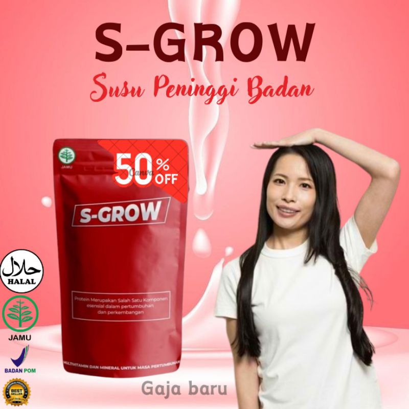 [SUPER PROMO] S-GROW Peninggi Badan Ori Super Grow Up Susu Kalsium Penambah Tinggi Badan Remaja Usia