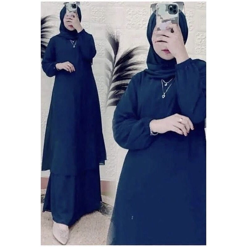 Gamis Ceruty Polos Malaysia 2024