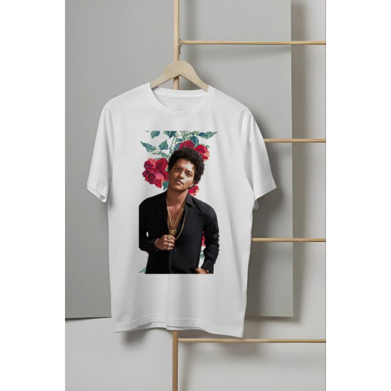 KAOS VINTAGE BRUNO MARS FLOWER RED