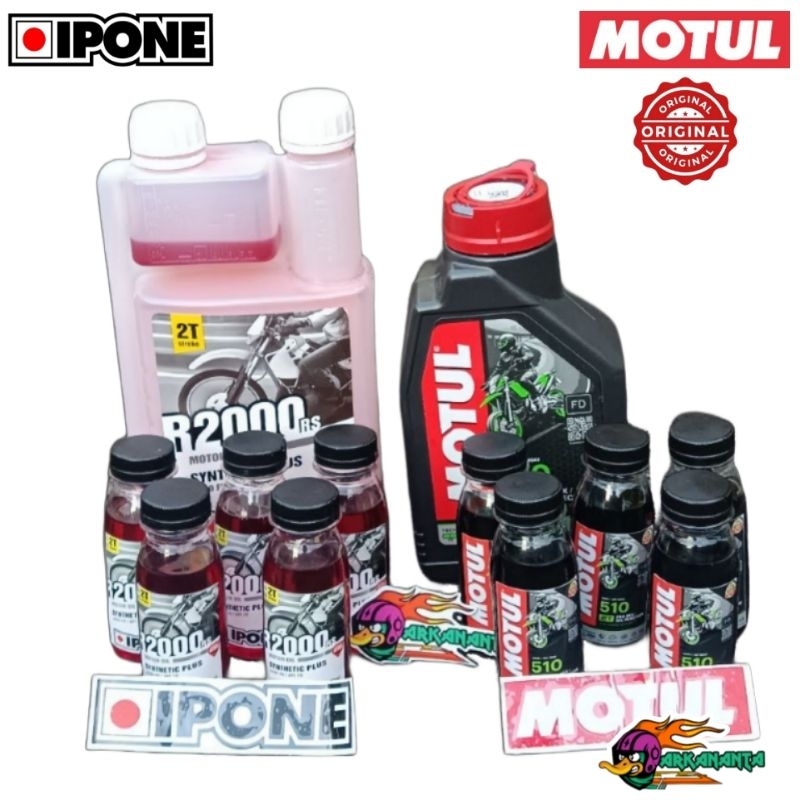 Oli Samping 2 TAK twostroke IPONE MOTUL (Murni Repack 100ml)