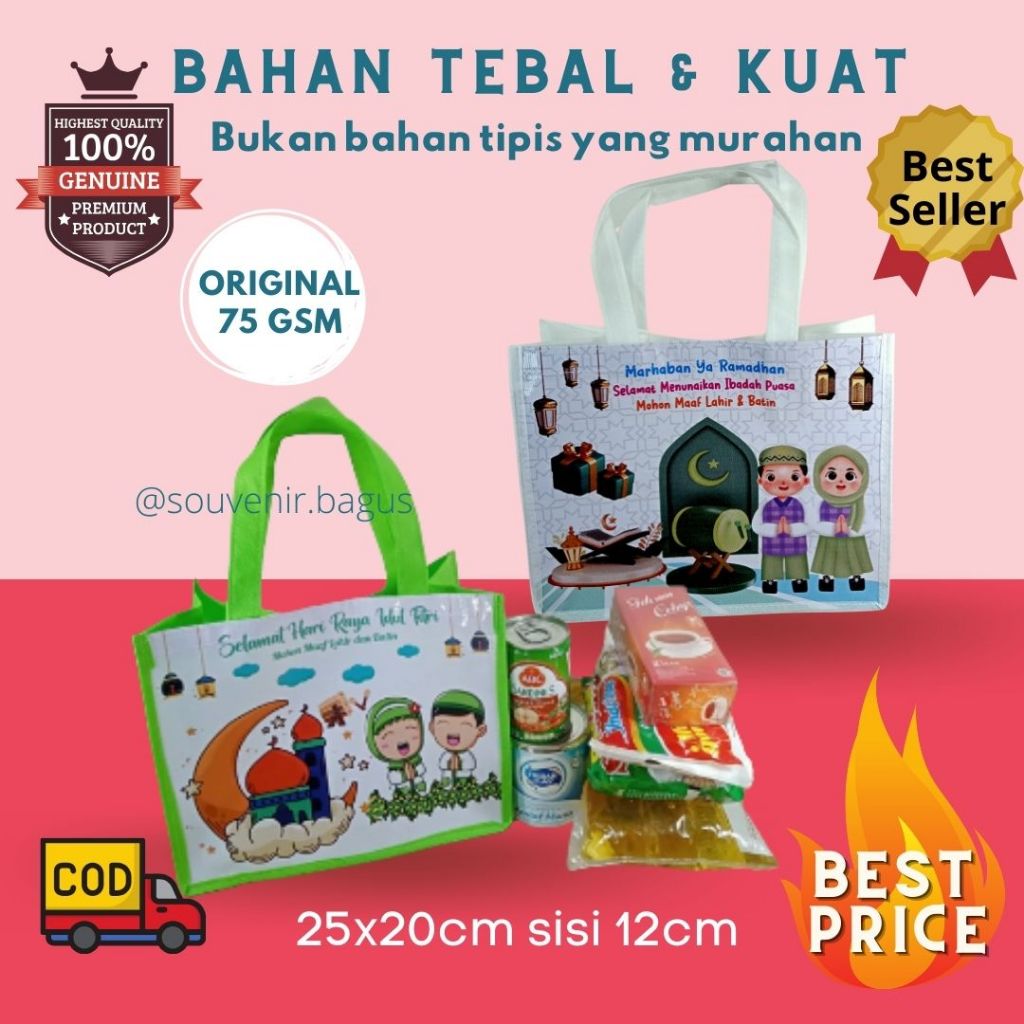 

Tas Parcel Marhaban Ya Ramadhan Anak Tas bingkisan Puasa idul fitri lebaran anak TEBAL KUAT