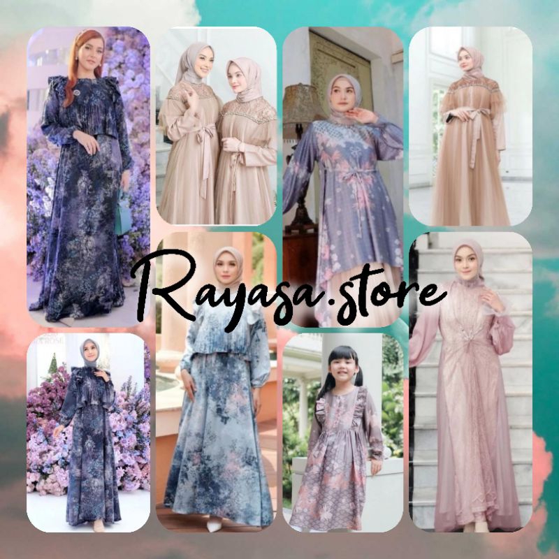 Madeena dress Aurora dress Delarosa dress chantily Signature dress raya Teratai dress kids Maya tuni