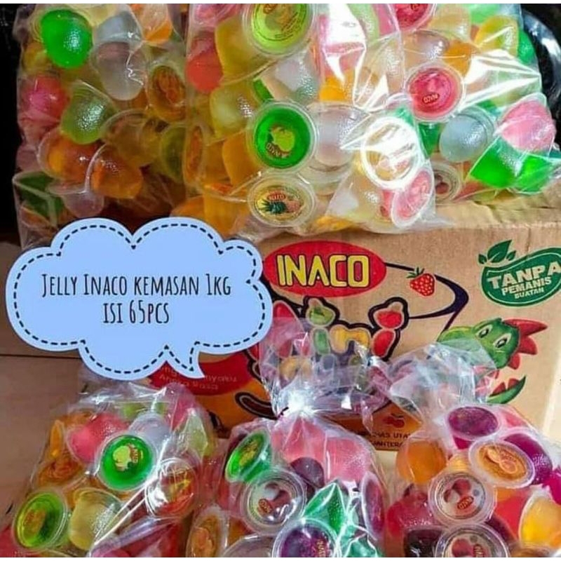 

Jely Inaco aneka rasa buah - Inaco Jely kemasan 1 kg