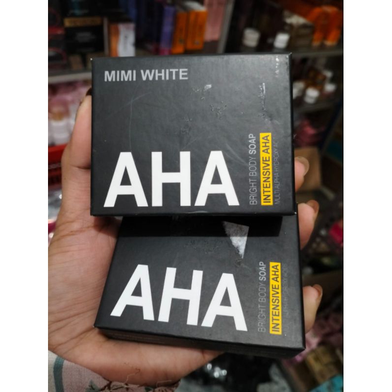 Sabun aha Mimi white bright body soap intensive aha