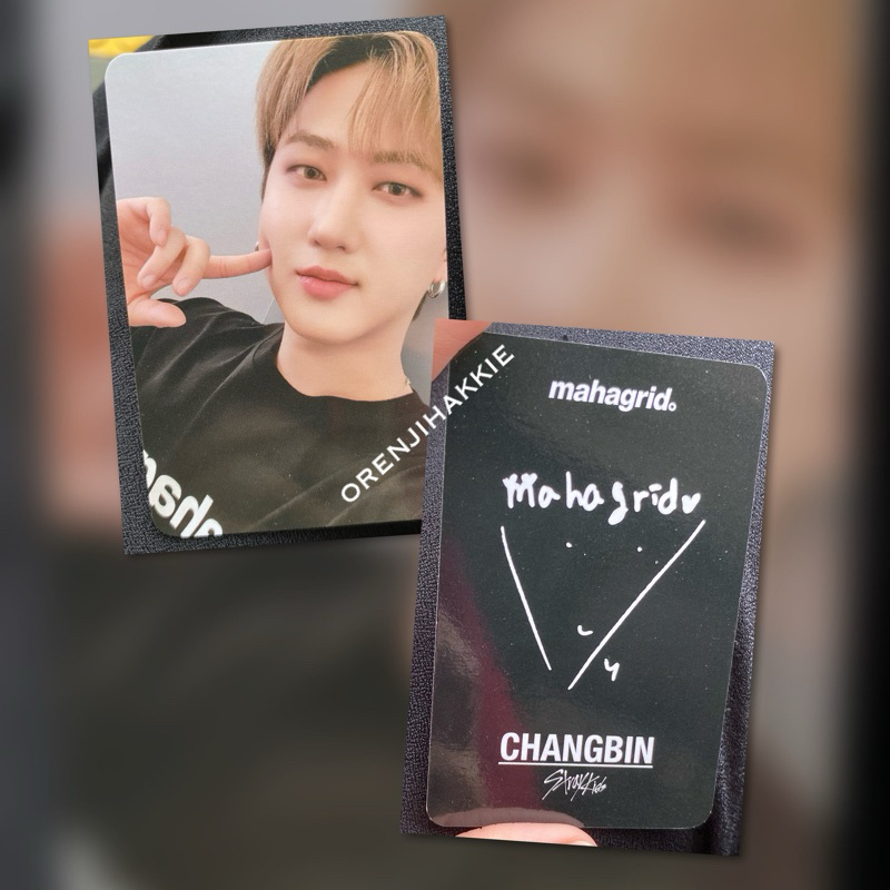 Mahagrid Photocard Changbin Stray kids