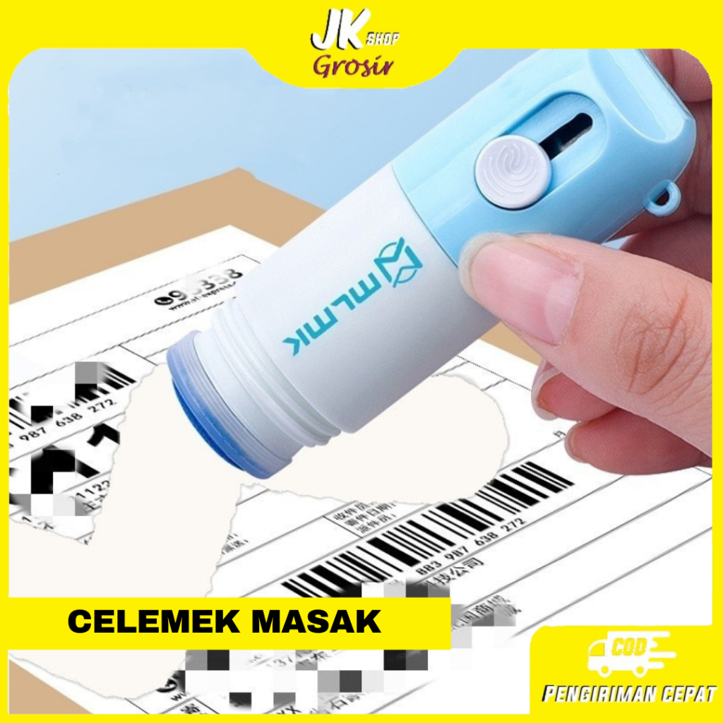 

Jk Stempel Penghapus Resi 2in1 Cutter | Roller Stamp Cutter 2in1 | Cutter + Penghapus Alamat